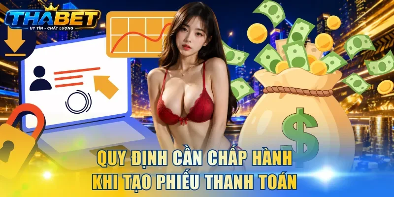 Điều Khoản THABET 2 Quy định cần chấp hành khi tạo phiếu thanh toán